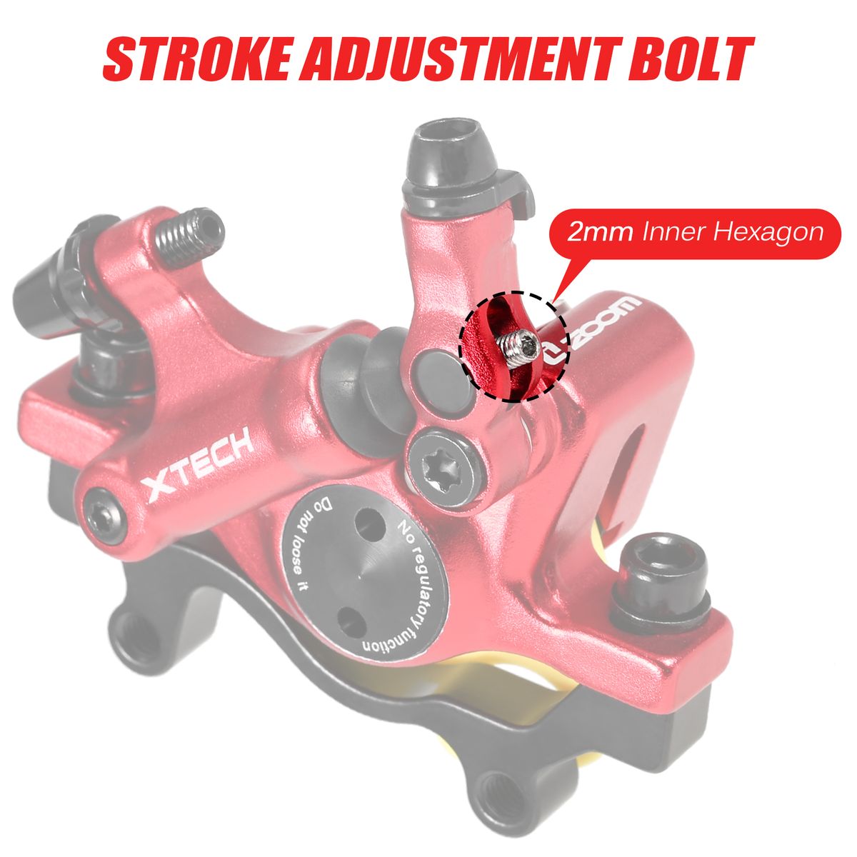 Solid Hydraulic Disc Brake Calipers Front Rear Mountain Bike