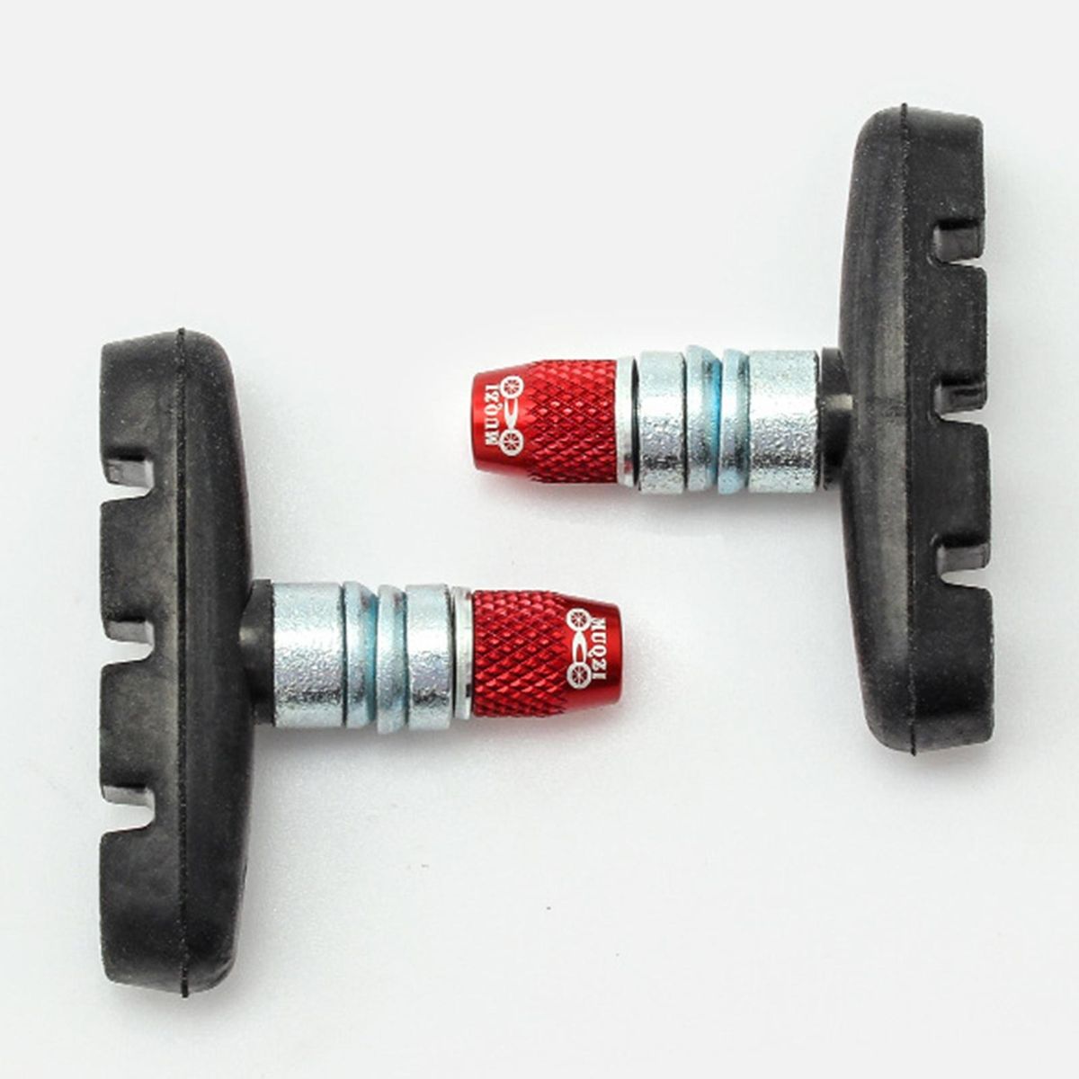 4Pcs Fixing Bolts Bike V Brake Pad Brake Block Fixing Nut Red