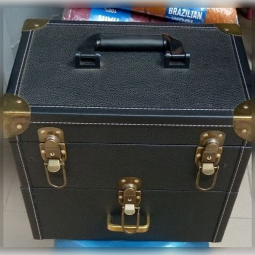 Black Drawer Professional High Quality Makeup Box With Lock