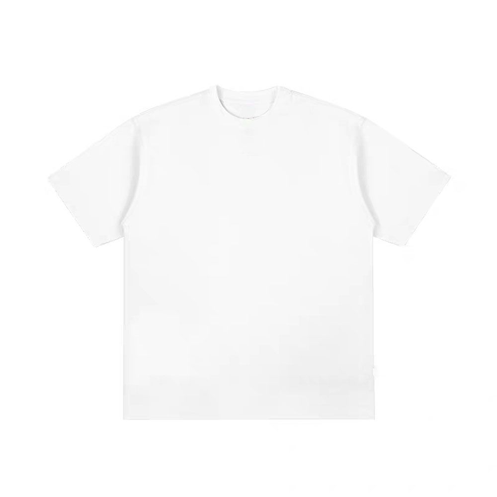 White T Xinjiang Cotton Round Neck Pure White T-shirt Women's Short Sleeve Couple Pure Cotton Half Sleeve Folding Wear With Bottom T-shirt
