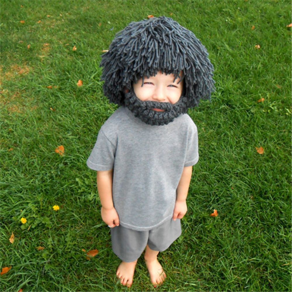 Wig Beard Hats Hobo Mad Scientist Caveman Handmade Knit
