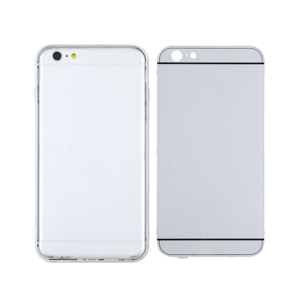 Luxury Aluminum   Frame Hard  Ase  Over Shell For   IPhone 6 Plus-silver