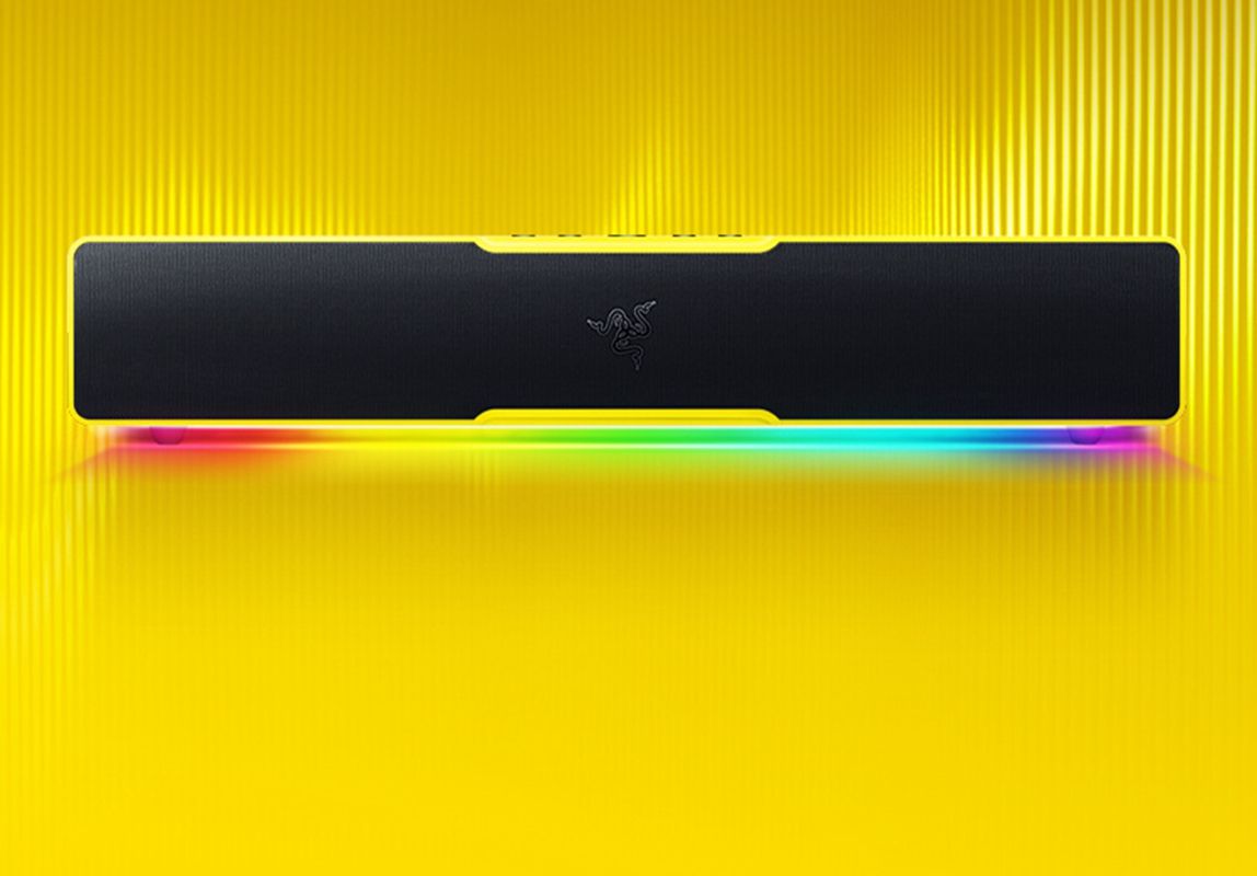 A/Razer Pokemon Pikachu Model Bar Bluetooth Desktop Speaker Computer Heavy Bass RGB Magic Light Effect Yellow