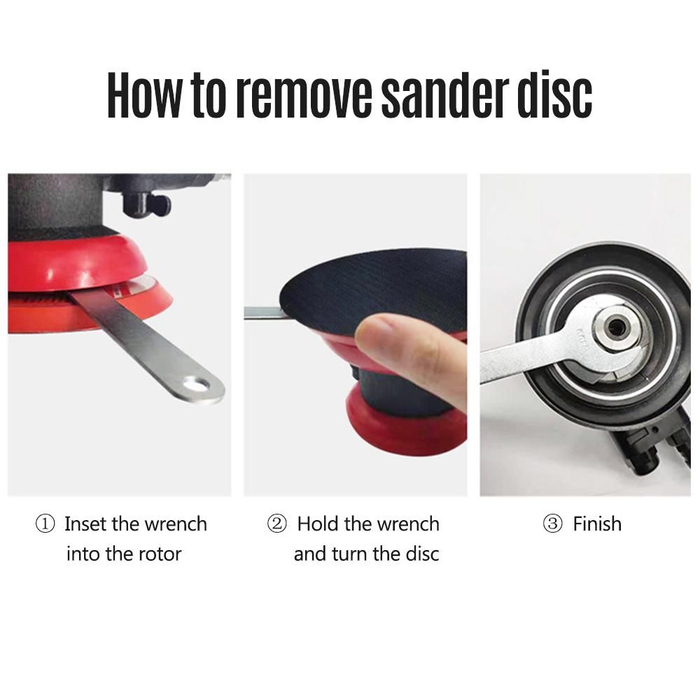 6'' Pneumatic Sander Pneumatic Polisher Air Sander Air Palm Orbital Sander Grinder Palm Sander Sanding Machine Tool