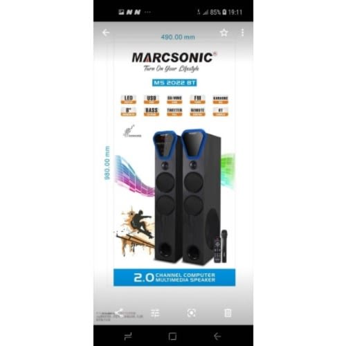 2.0 Channel Bluetooth Multimedia Speaker