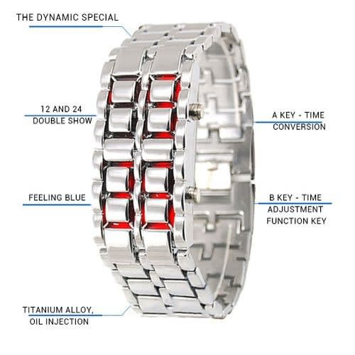 Lava Wrist Watch - Silver