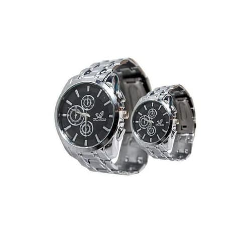 Couple's Wristwatch Set - Black Dial