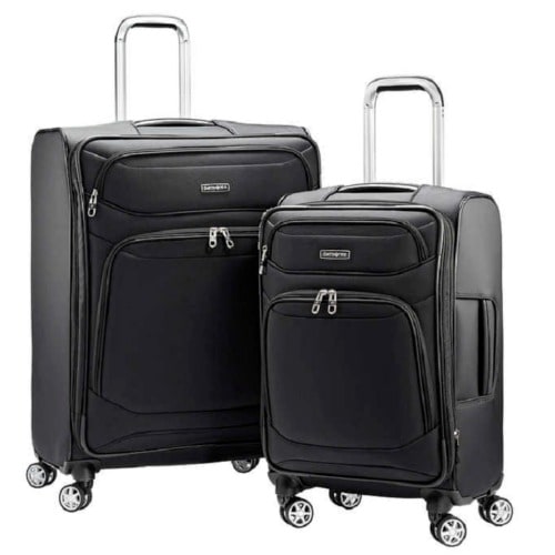 Samsonite Stackit 2.0 2-piece Softside Spinner Set, Black