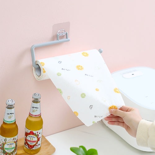 Punch Free Kitchen Toilet Paper Holder - Adhesive Hanging