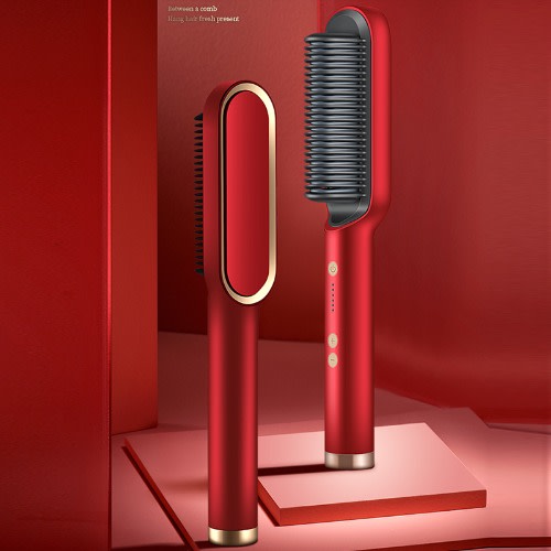 Hair Hot Comb And Straightener - 45W - Red
