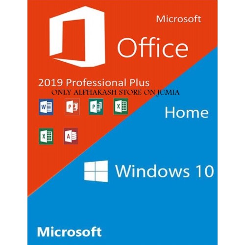 Windows 10 Home Oem + Office 2019 Professional Plus Cd Keys Pack