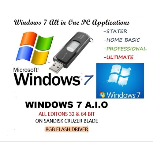 Windows 7 Reinstall Recovery Usb Flash Drive All Versions Sp1