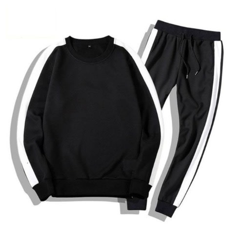 Striped Sweatshirt And Jogger-pants For Men-2 Piece