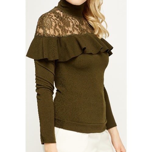 Flared Olive Top