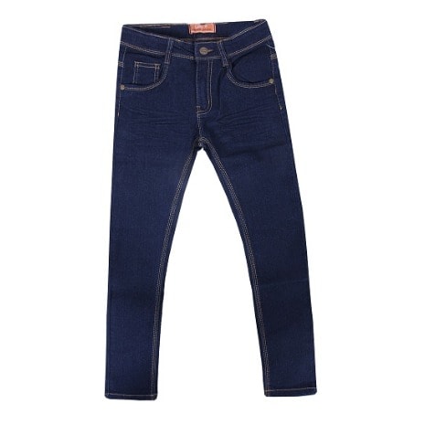 Teenage Unisex Slim Straight Fit Jeans - Blue