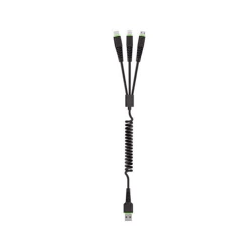 150t3s 3 In 1 Coild Cable Micro Usb