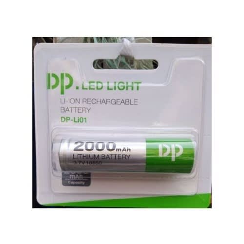 Dp Led Light Rechargeable Battery 3.7v Li-ion 18650 - 2000mAh