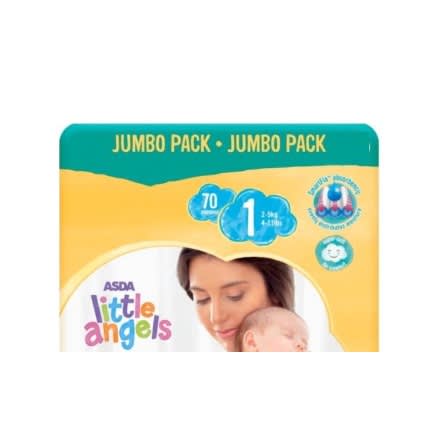 Little Angels Diapers Size 1 Jumbo