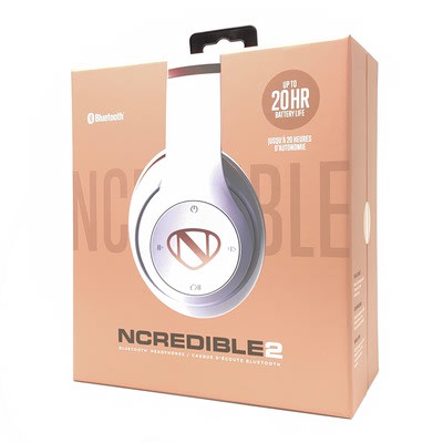 Over-ear Wireless Bluetooth Headphones - White/rose Gold
