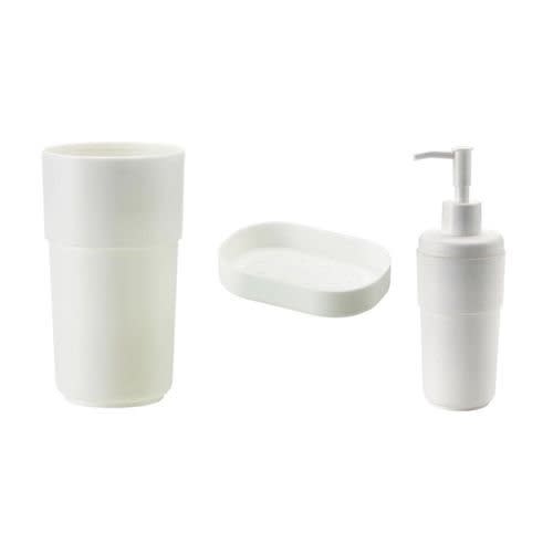 Enudden Bathroom Set - 3 Pieces - White