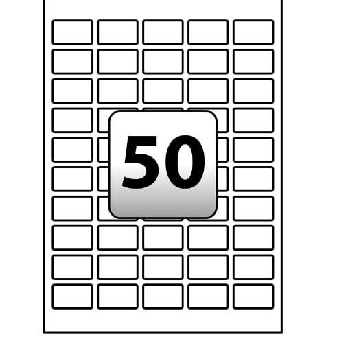 Self-adhesive A4 Barcode/label Paper For Laser/inkjet Printers - 50 Labels/sheet