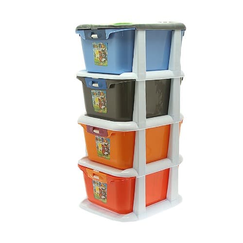 Bobby 4 Layered Plastic Wardrobe