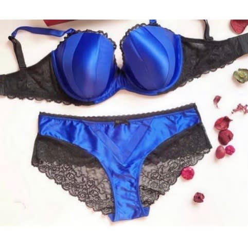 Bralette Pant And Bra Blue