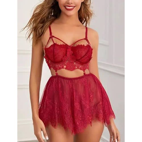 Lingerie Set With G-string Pant