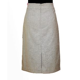 Women's Midi Pencil Skirt - Grey