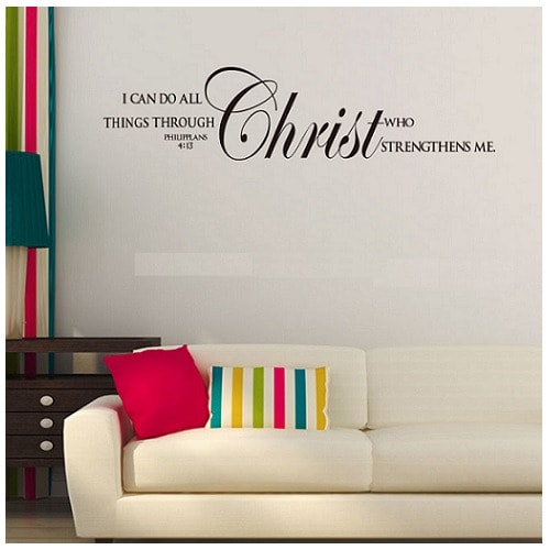 Bible Quotes Diy Wall Sticker ph 4:13