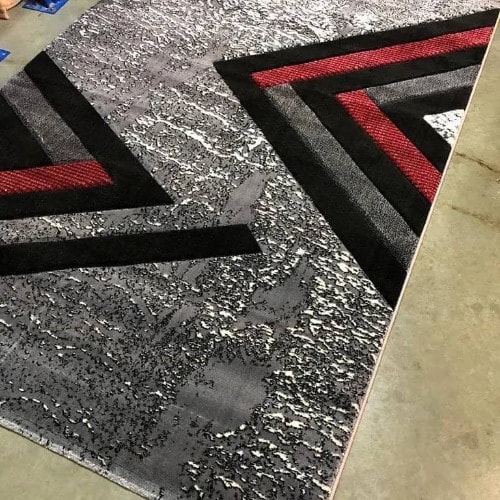 5 By 7ft Retro Pattern Multicolor Center Rug