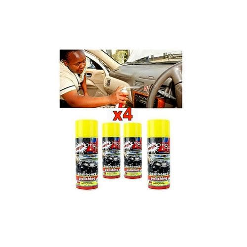 4 Pieces Of Car Dashboard Polish Spray - 400ml