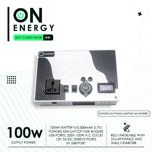 On Energy 100w, 150wh Solar Generator