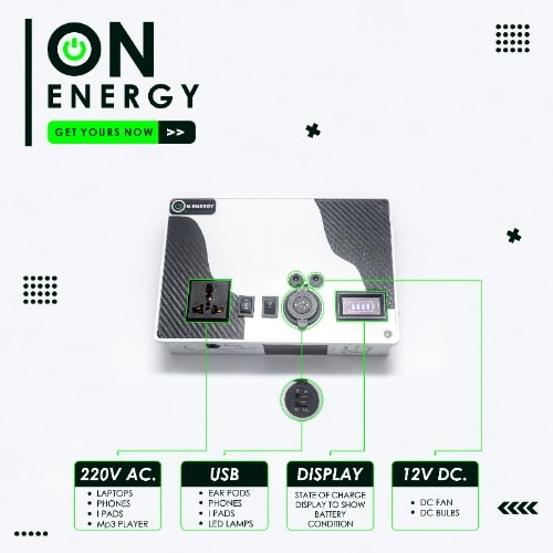 On Energy 100w, 150wh Solar Generator