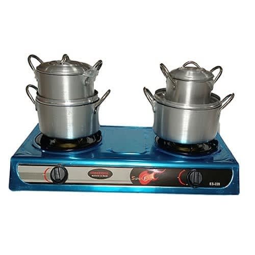 Table Top Gas Cooker With Aluminum Pot Set 4