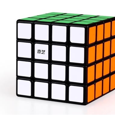 Qiyi 4x4x4 Sticker Magic Speed Cube Puzzle Toy + Manual