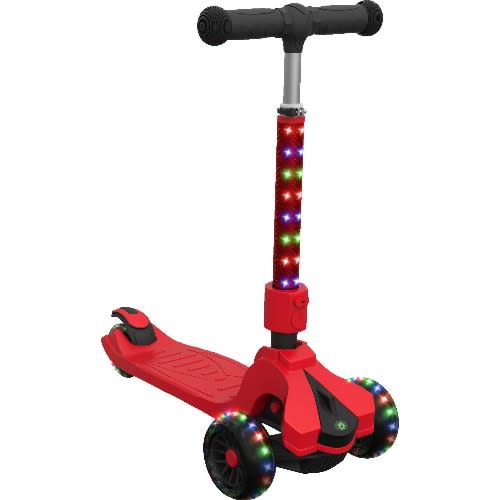 Jetson Saturn 3 Wheel Light-up Folding Scooter - Red