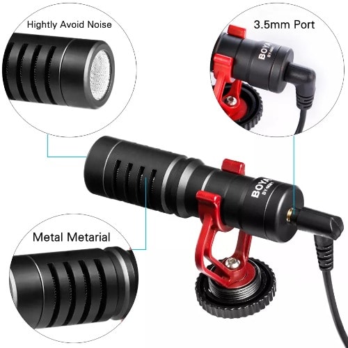 Condenser Cardiod Shotgun Video Microphone Recording Mic By-mm1 For Pc Mobile Phone Dslr