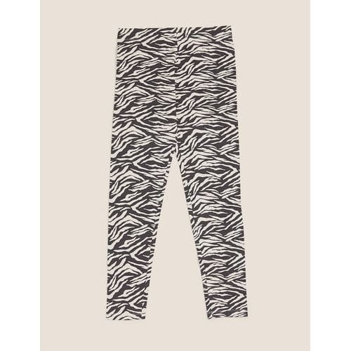 Cotton Rich Zebra Print Leggings