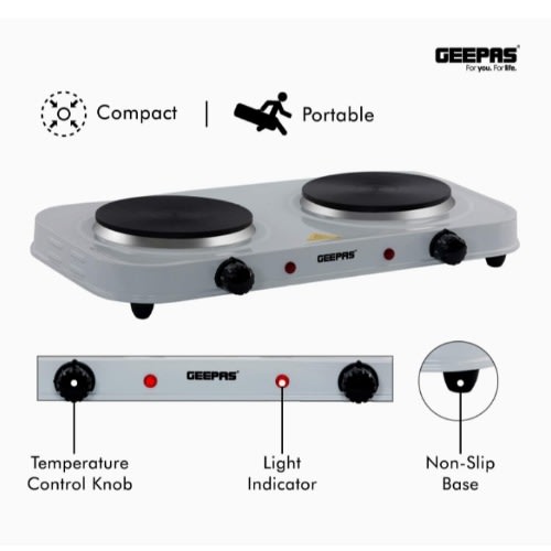 Electric Double Hot Plate - 2000W