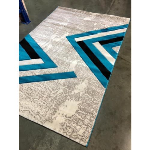 5 By 7ft Modern Pattern Multicolor Center Rug