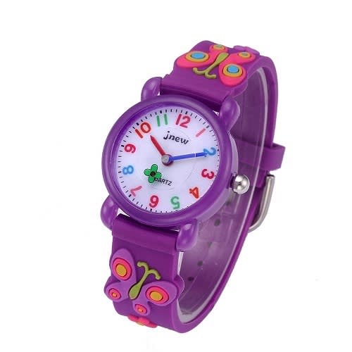 Girl’s Flower LED Waterproof Wristwatch
