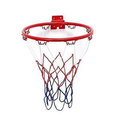Wall Mounted Hanging Basketball Goal Hoop Rim Net - Metal - 32cm