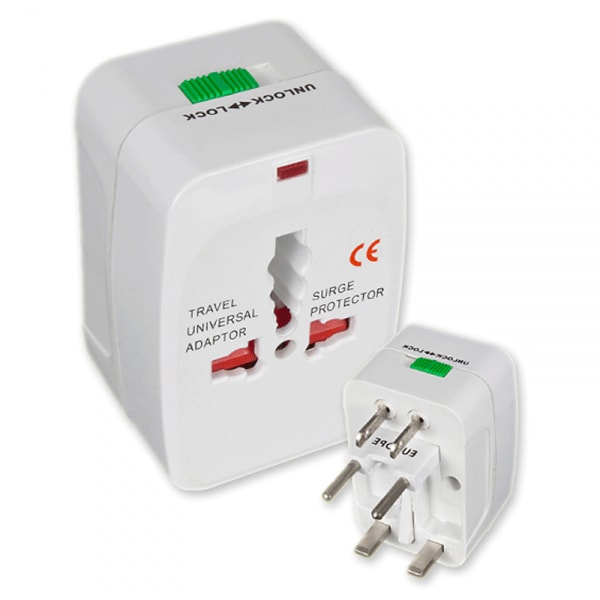 All In One International Plug Adaptor & Surge Protector
