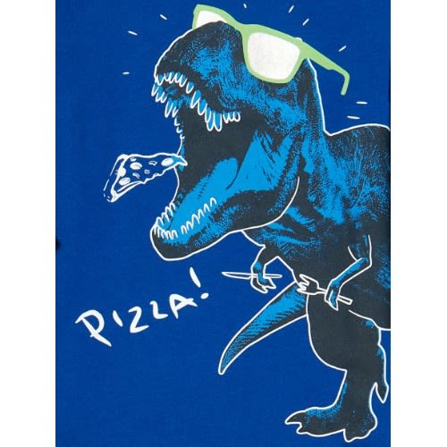 Toddler Boys "pizza" Long Sleeve Raglan T-shirt Top