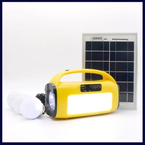 Solar Energy Home Lighting Kit - Powerflo - Yellow