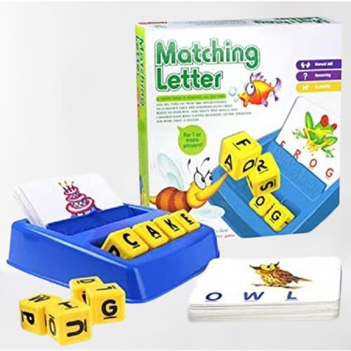 Matching Letter Game With Matching Images Spelling Puzzles