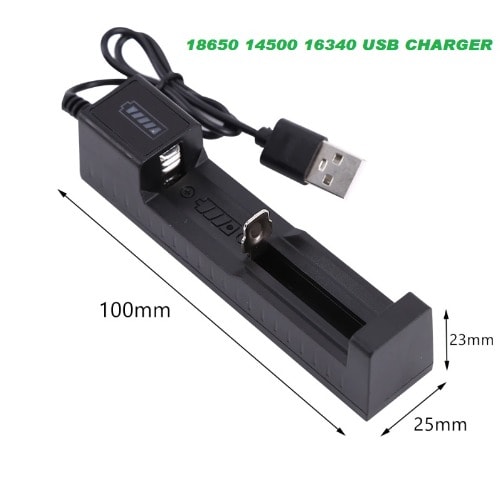 USB Smart Battery Charger For Rechargeable Batteries 18650 22650 16340