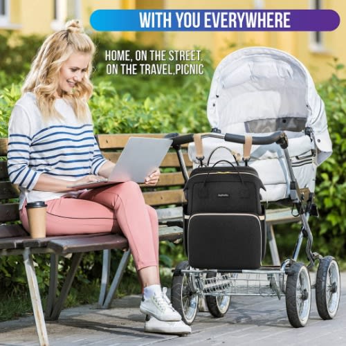 Baby Diaper Bag Backpack With Changing Station And Usb Charging Port