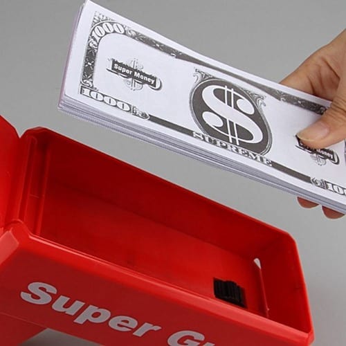 Super Gun Cash Cannon Money Gun - Red